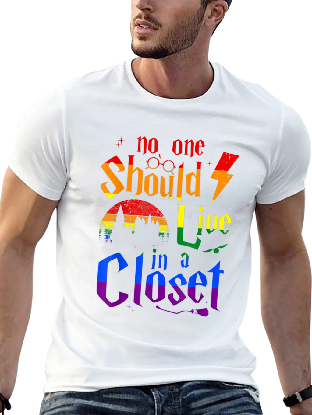 No One Should Live in a Closet Pride T-Shirt