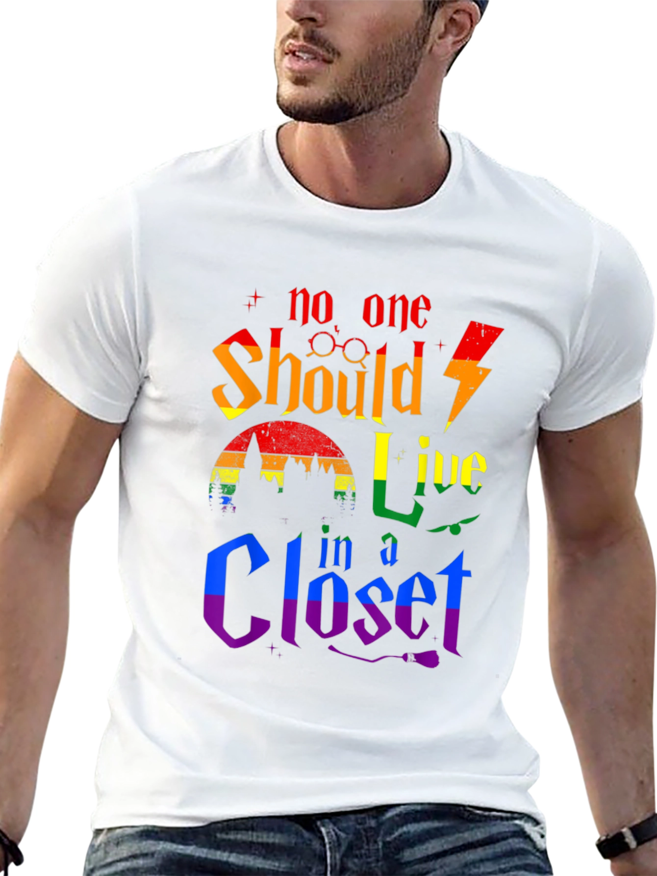 No One Should Live in a Closet Pride T-Shirt