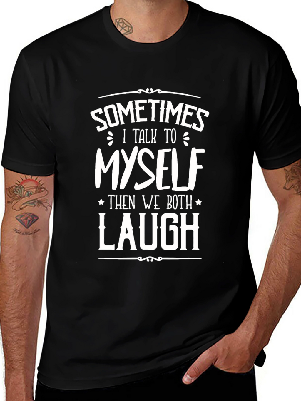 Funny Sometimes I Talk To Myself Graphic Tee