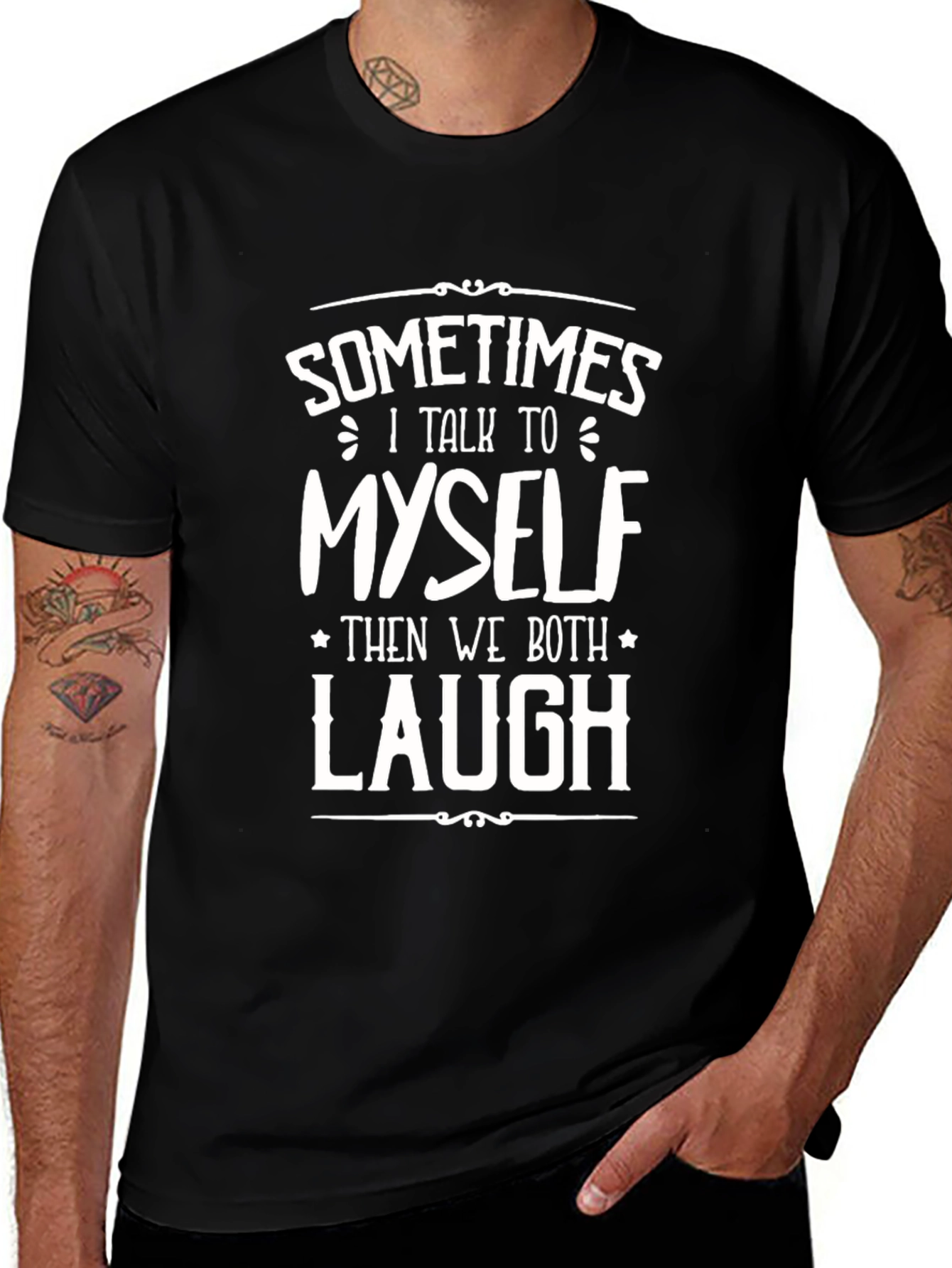 Funny Sometimes I Talk To Myself Graphic Tee