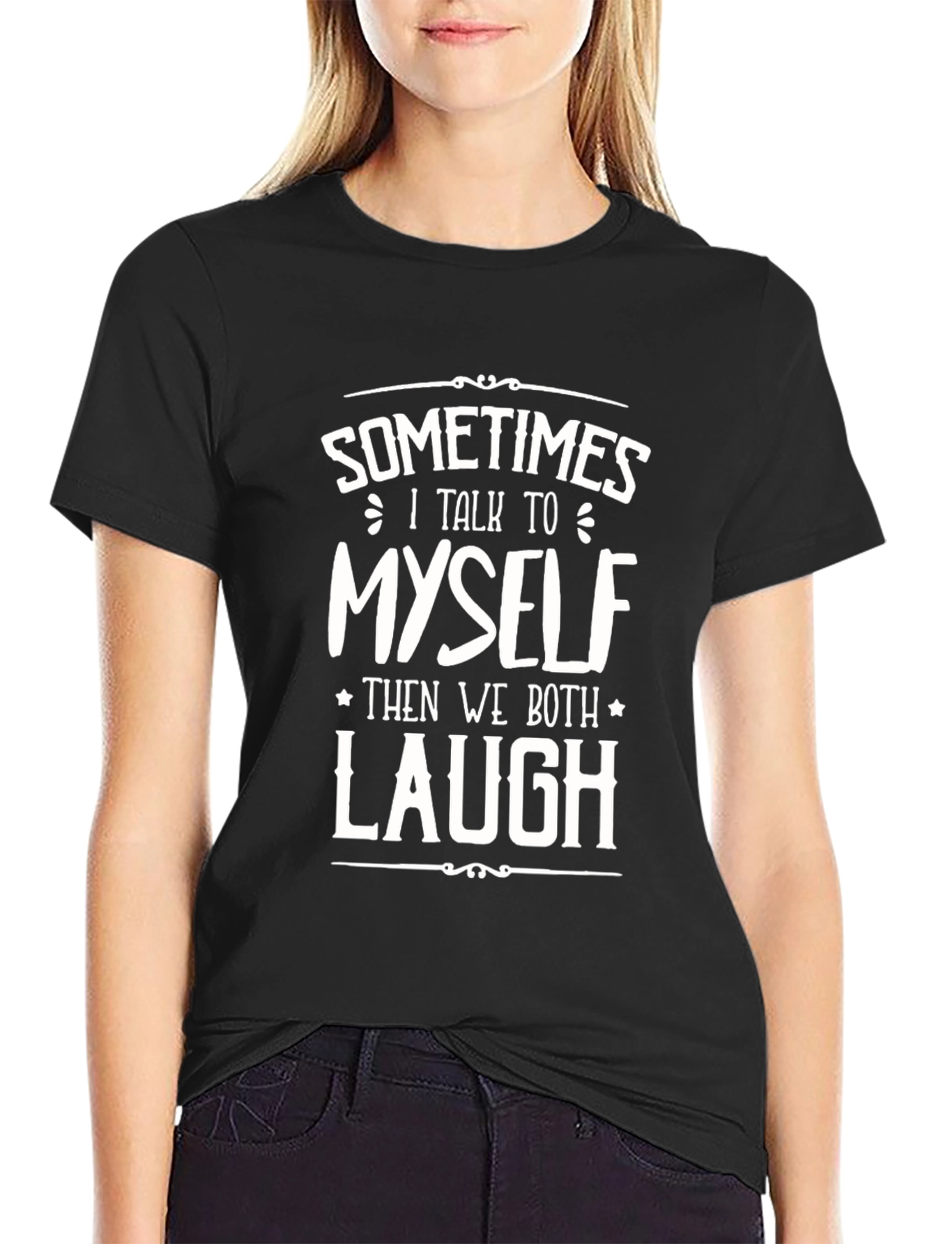 Funny Sometimes I Talk To Myself Graphic Tee