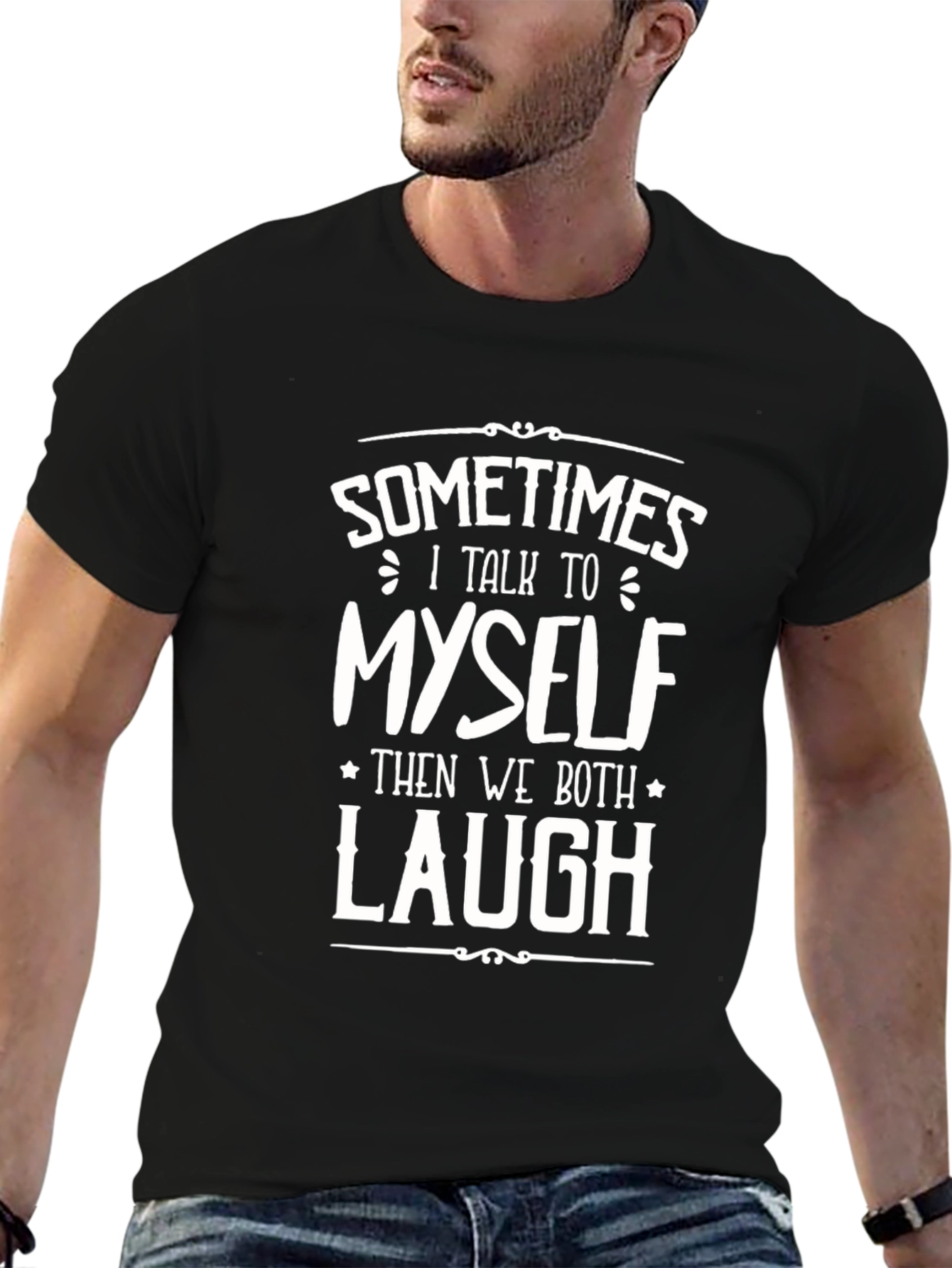 Funny Sometimes I Talk To Myself Graphic Tee