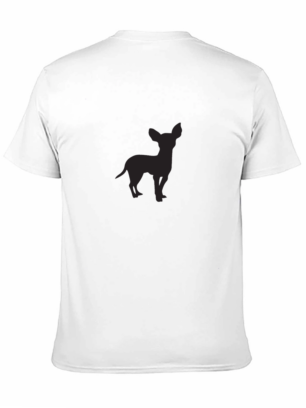 Chihuahua Silhouette Black T-Shirt