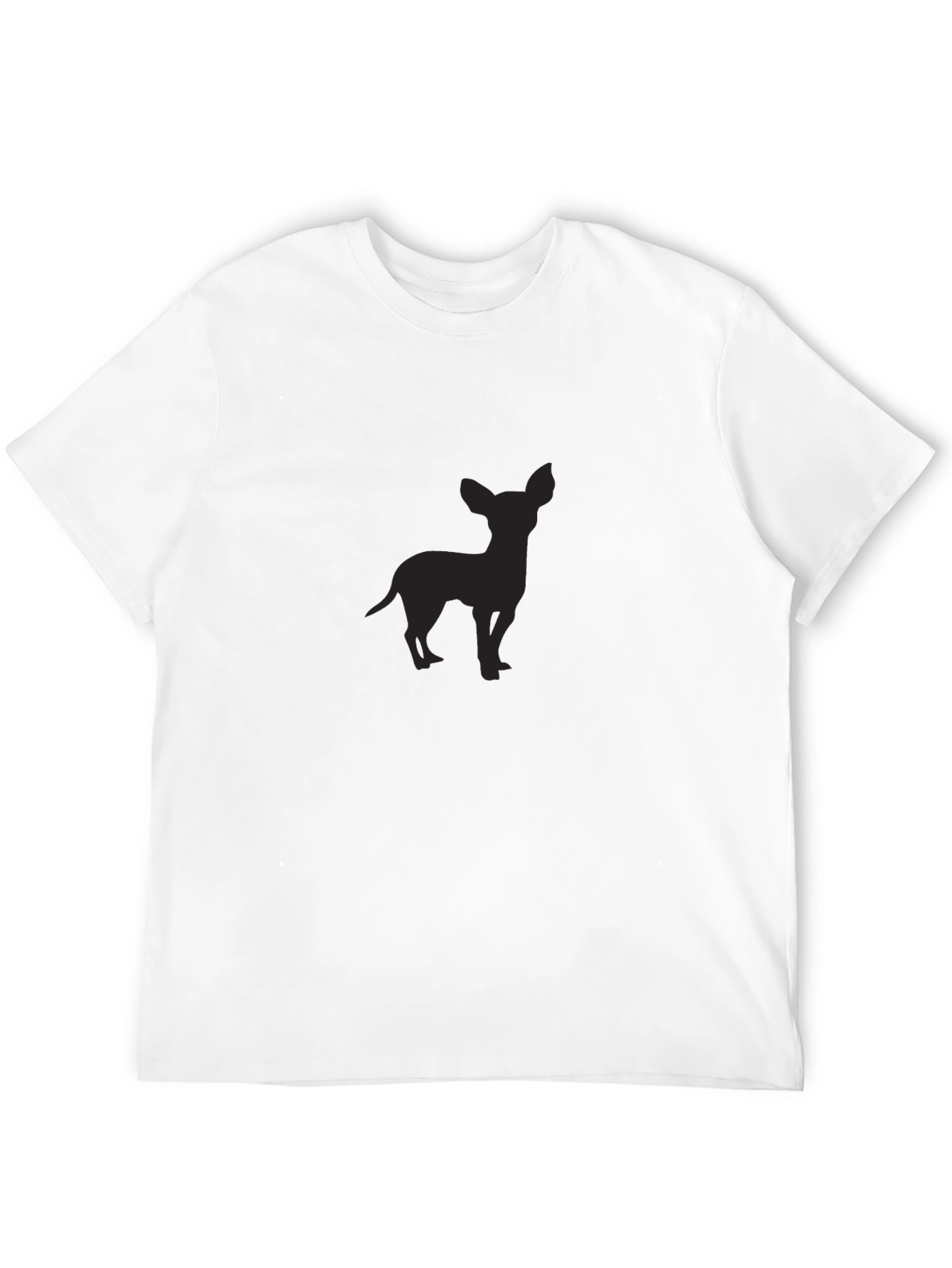 Chihuahua Silhouette Black T-Shirt