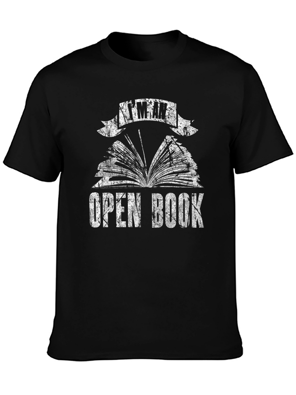 Im An Open Book Graphic Tee - Black