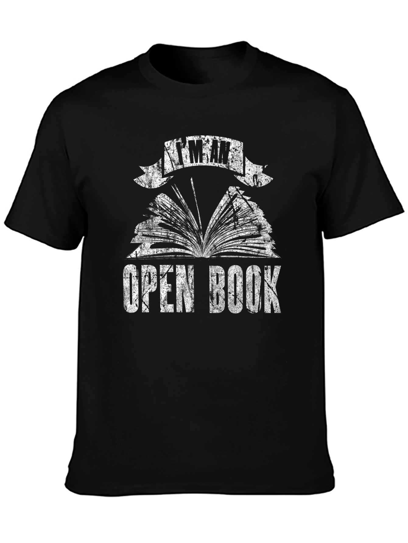 Im An Open Book Graphic Tee - Black