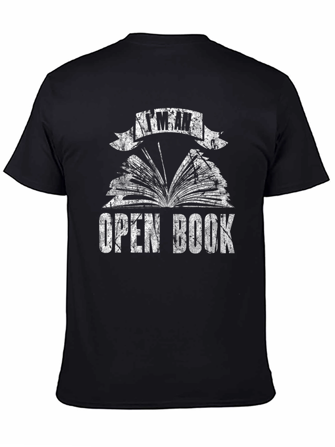 Im An Open Book Graphic Tee - Black