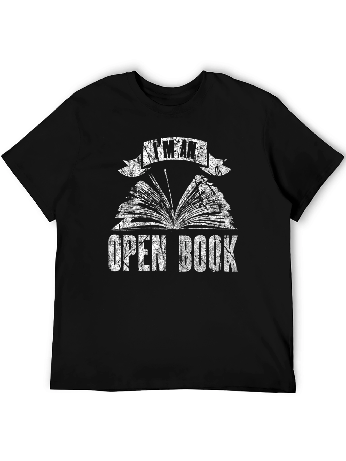 Im An Open Book Graphic Tee - Black