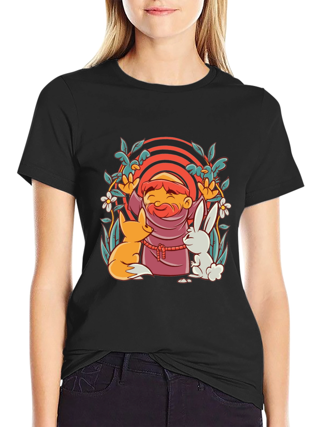 Monk Fox & Rabbit Graphic Tee