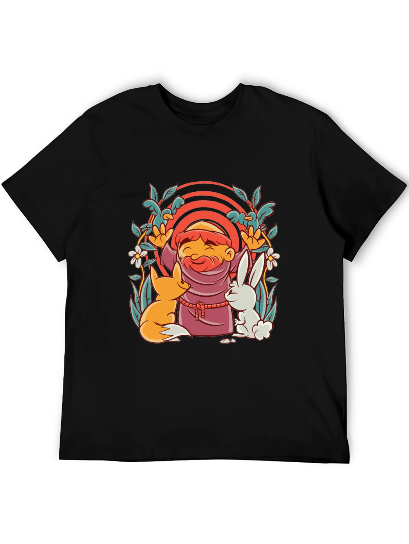 Monk Fox & Rabbit Graphic Tee