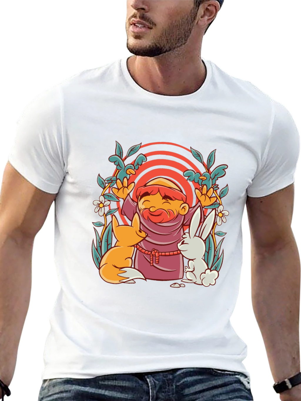 Monk Fox & Rabbit Graphic Tee