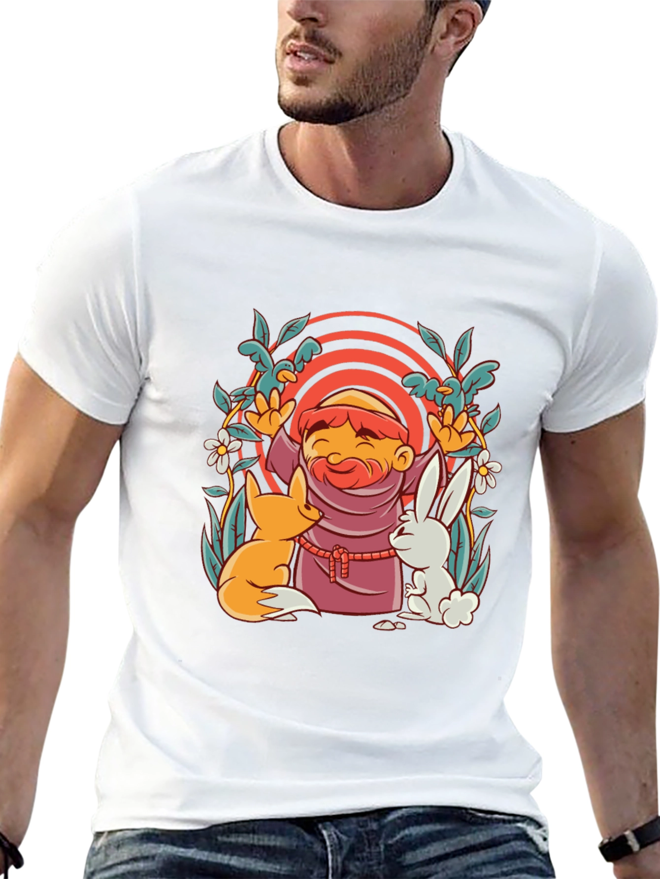 Monk Fox & Rabbit Graphic Tee