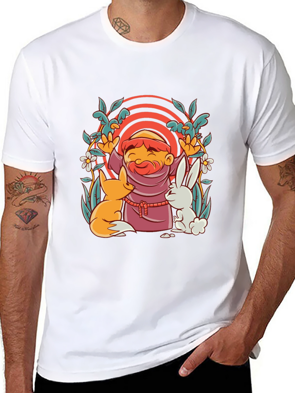 Monk Fox & Rabbit Graphic Tee