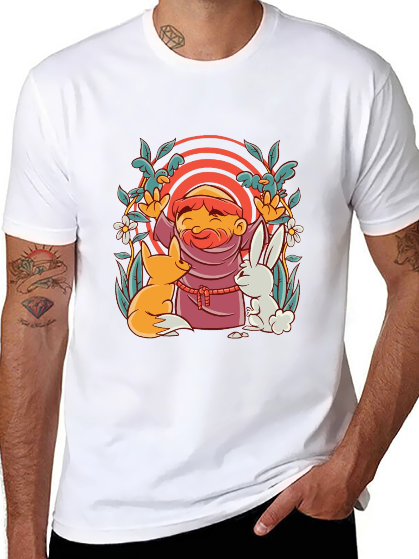 Monk Fox & Rabbit Graphic Tee