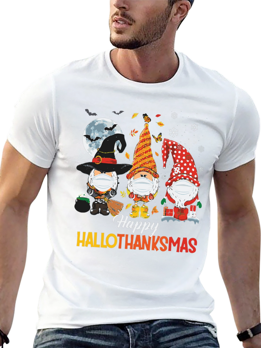 Hallothanksmas Gnomes T-Shirt
