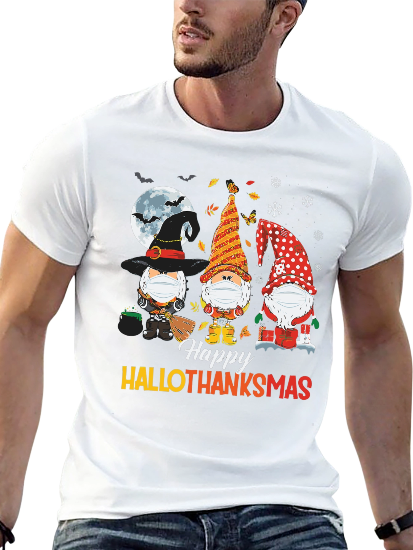 Hallothanksmas Gnomes T-Shirt