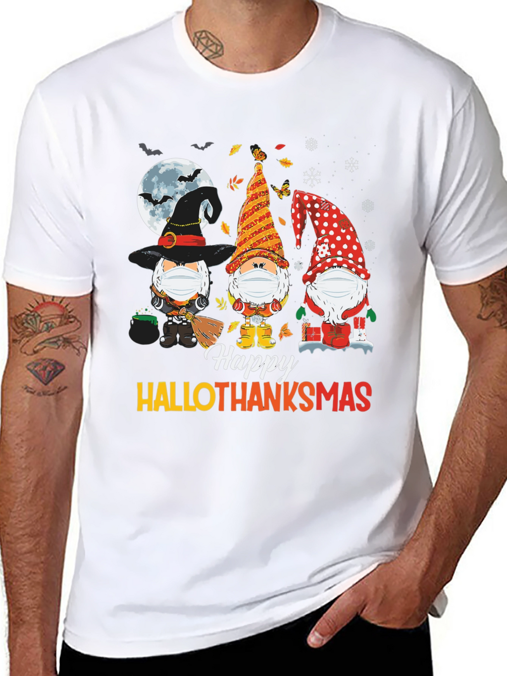 Hallothanksmas Gnomes T-Shirt