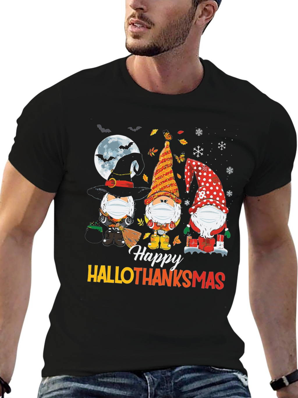 Hallothanksmas Gnomes T-Shirt