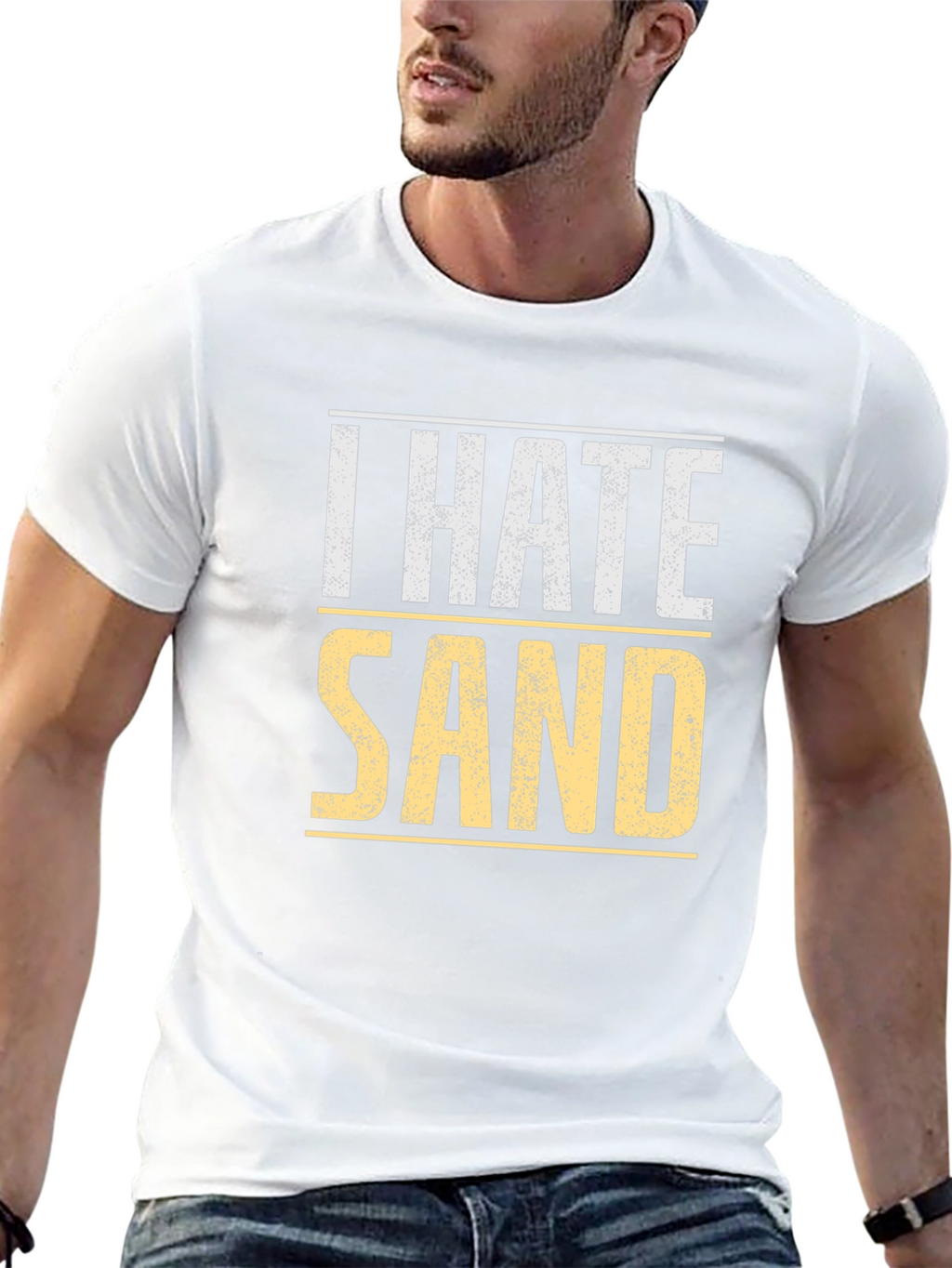 I Hate Sand T-Shirt - Soft Cotton Tee