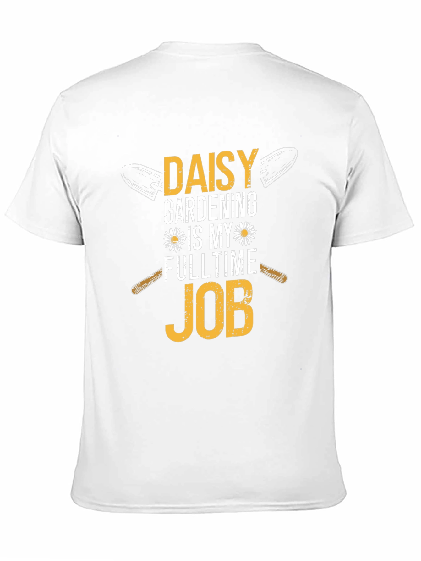 Daisy Gardening Fulltime Job Black T-Shirt