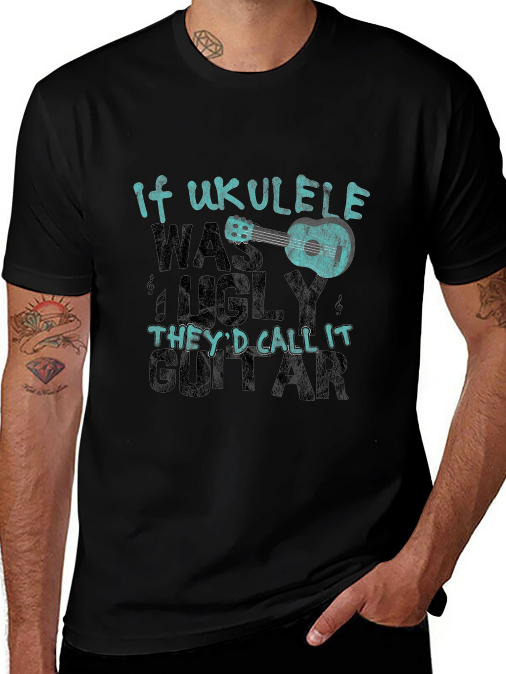 Ukulele Lover T-Shirt - If Ukulele Was Ugly...