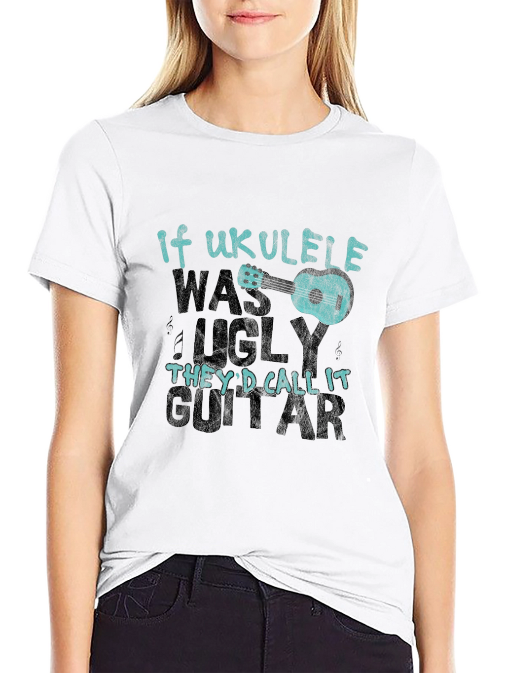 Ukulele Lover T-Shirt - If Ukulele Was Ugly...