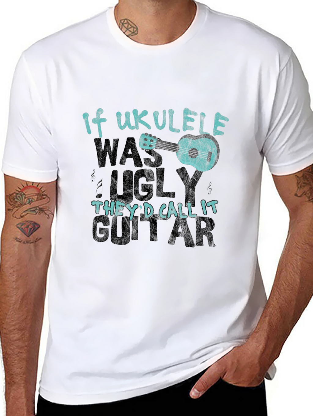 Ukulele Lover T-Shirt - If Ukulele Was Ugly...