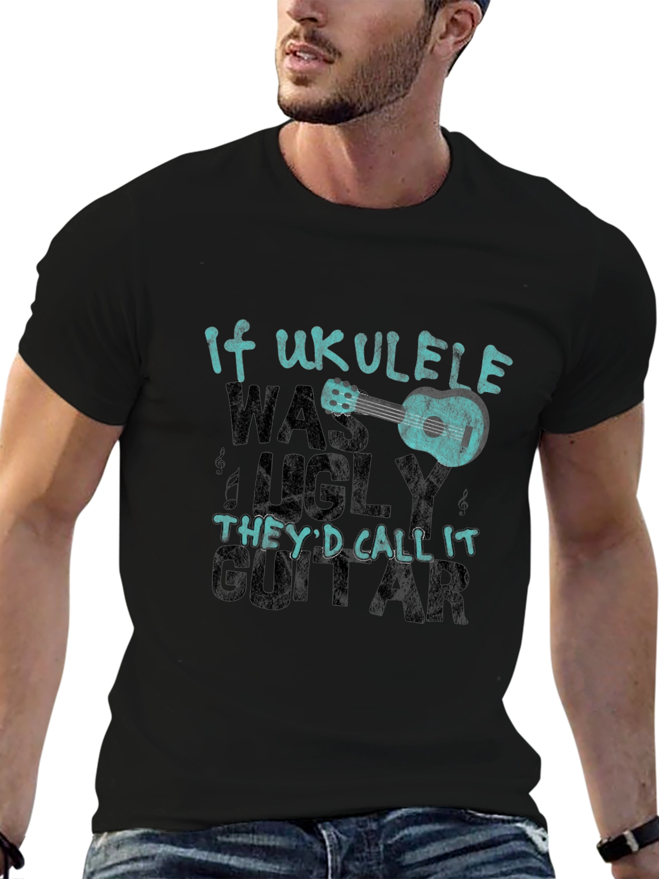 Ukulele Lover T-Shirt - If Ukulele Was Ugly...