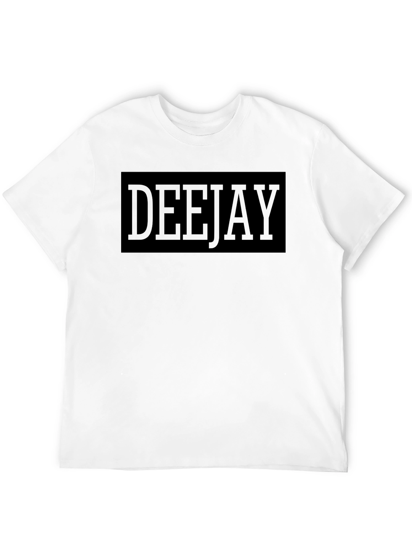 DEEJAY Black Graphic Tee - Stylish & Trendy