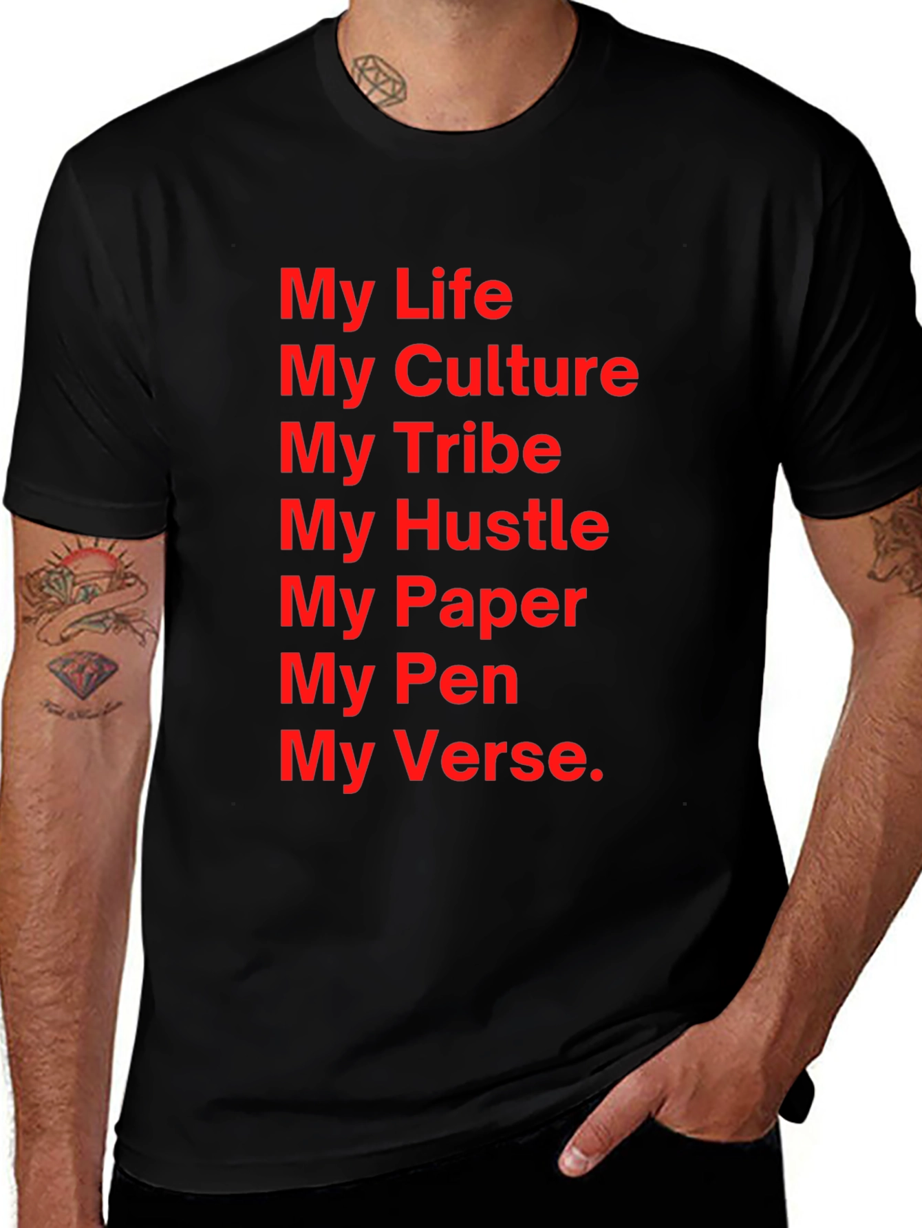 My Life Crew Neck T-Shirt