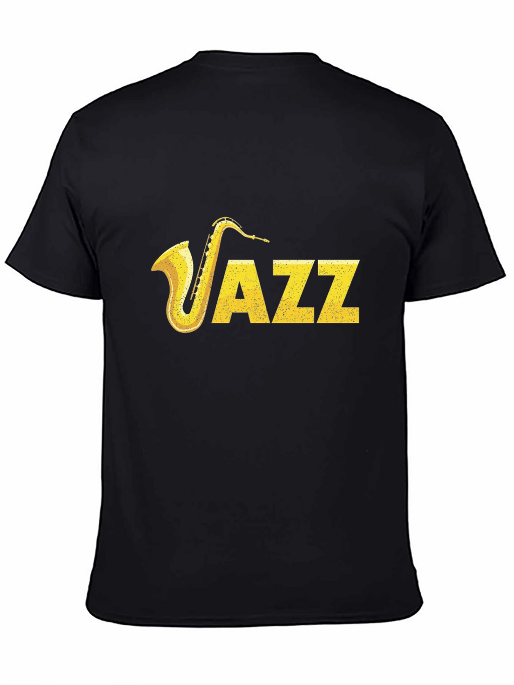 Jazz Saxophone Black T-Shirt - Music Lover Tee