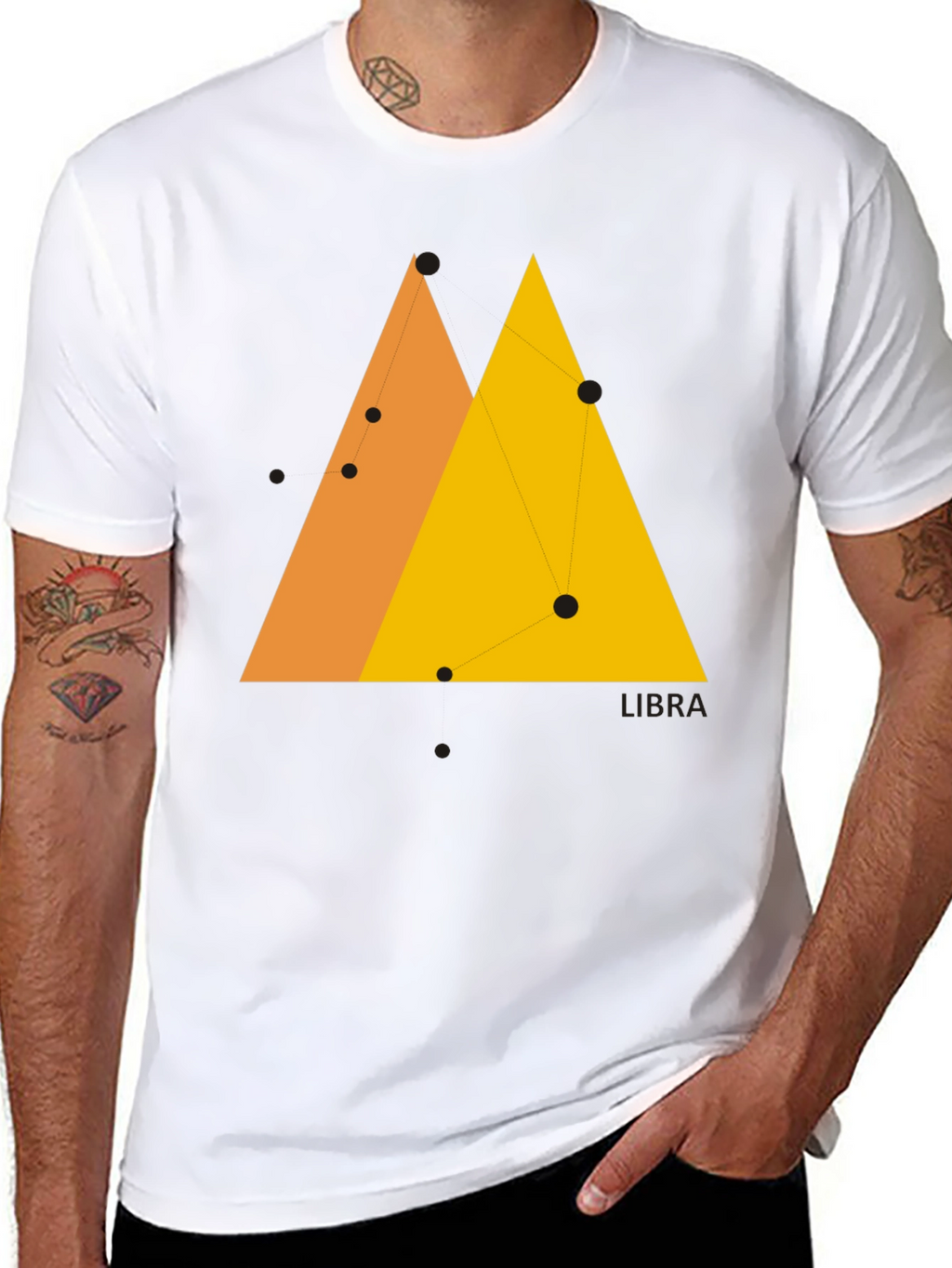Libra Constellation Graphic Tee - Zodiac T-Shirt