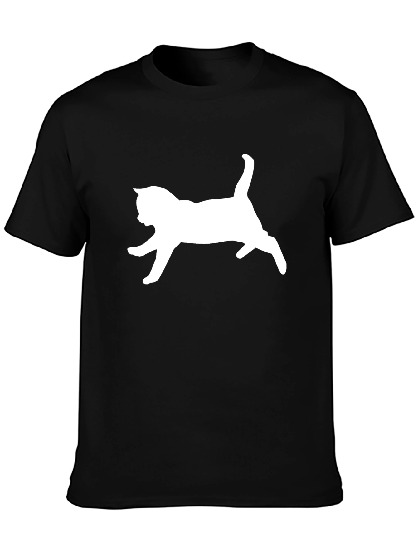 Black Cat Silhouette T-Shirt