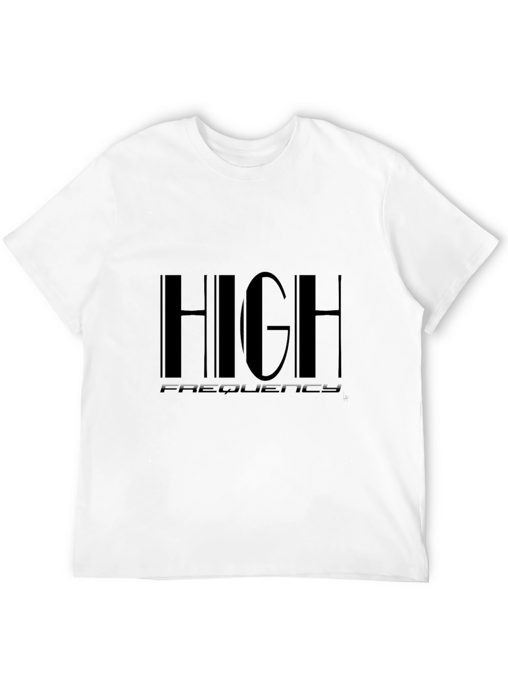 High Frequency Graphic Black T-Shirt