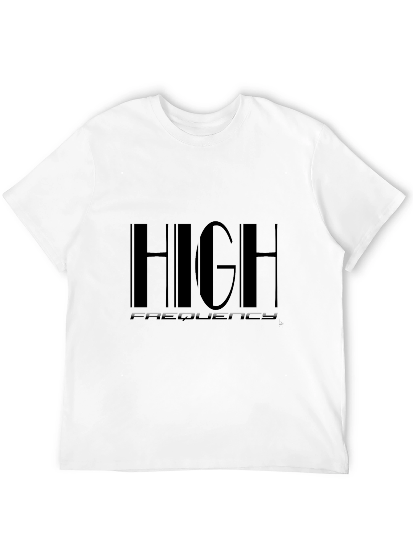 High Frequency Graphic Black T-Shirt