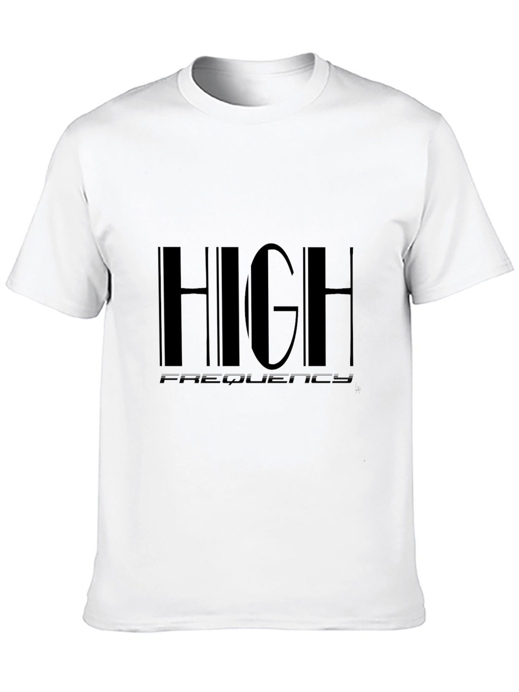 High Frequency Graphic Black T-Shirt