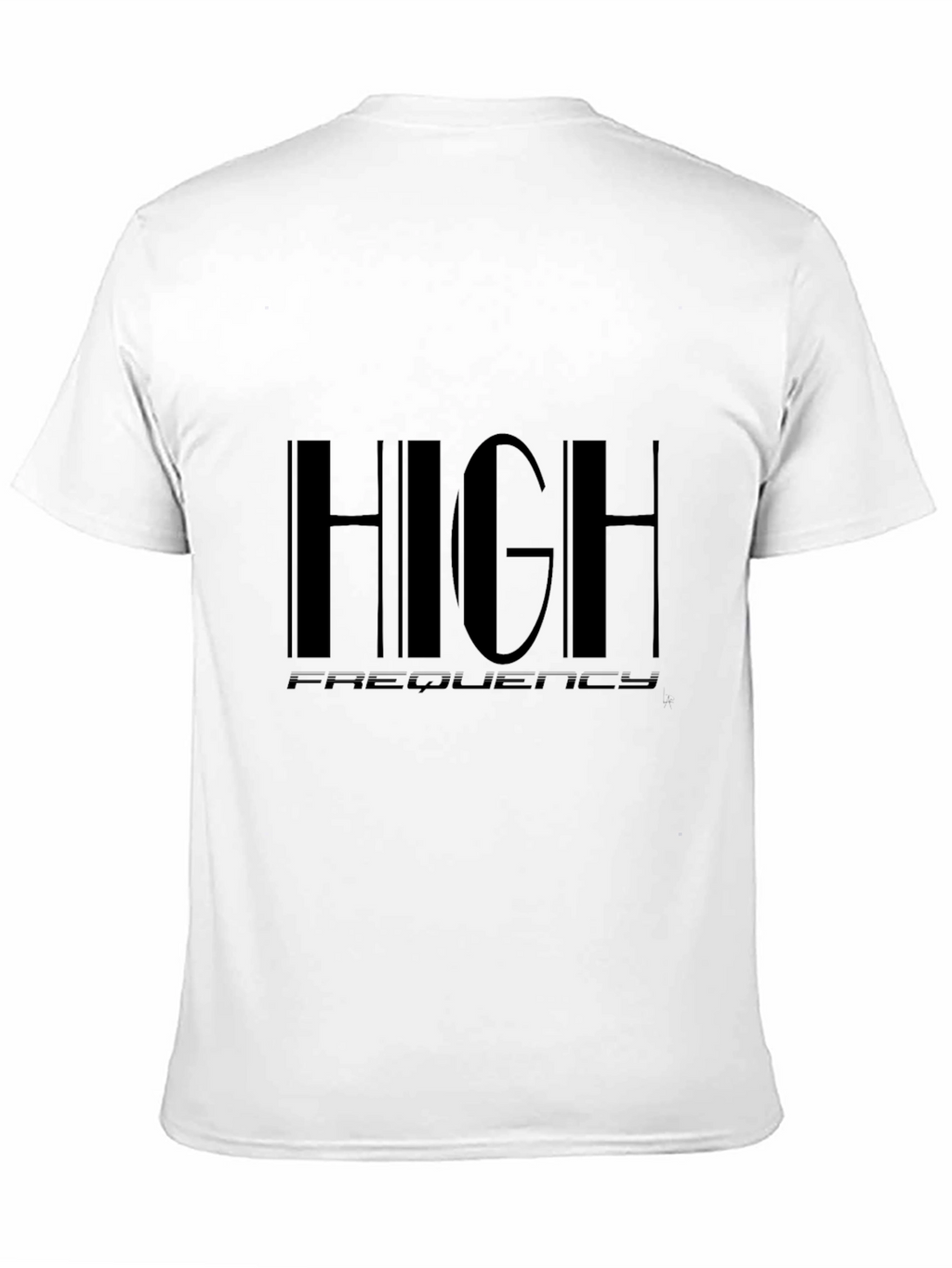 High Frequency Graphic Black T-Shirt