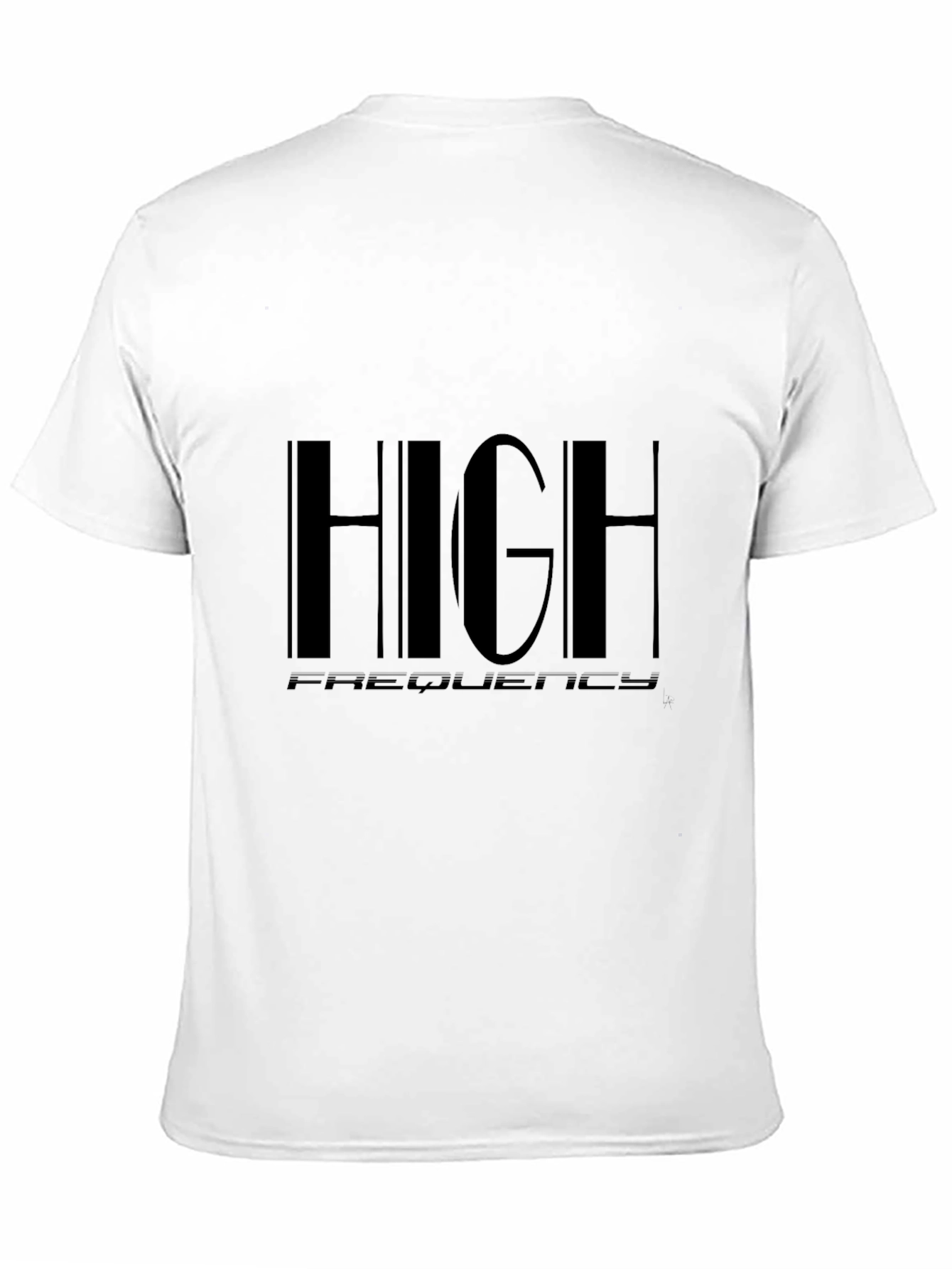 High Frequency Graphic Black T-Shirt