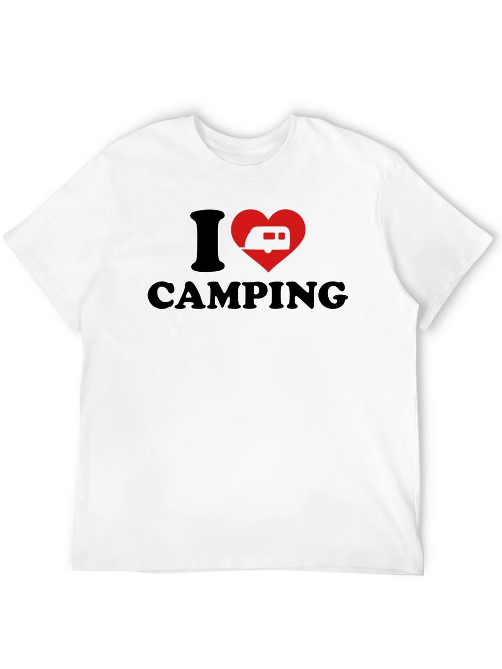 I Heart Camping T-Shirt - Black