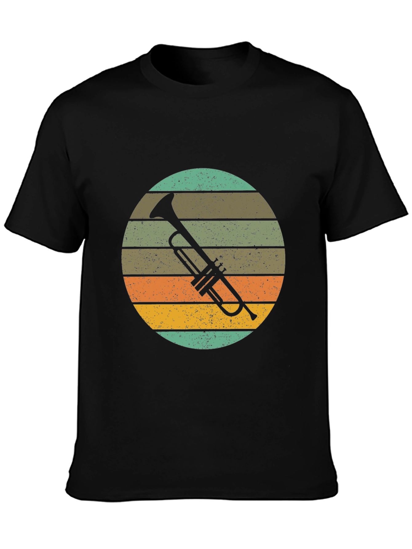 Vintage Trumpet Graphic Tee - Retro Music Lover Shirt