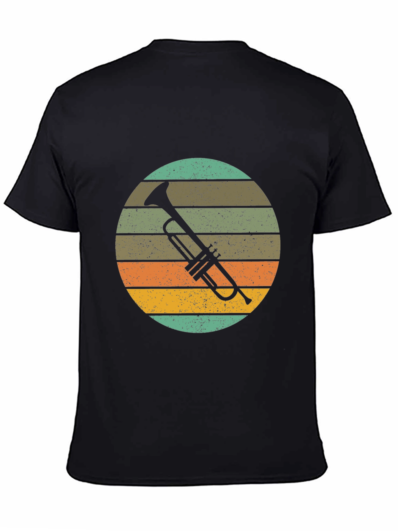 Vintage Trumpet Graphic Tee - Retro Music Lover Shirt