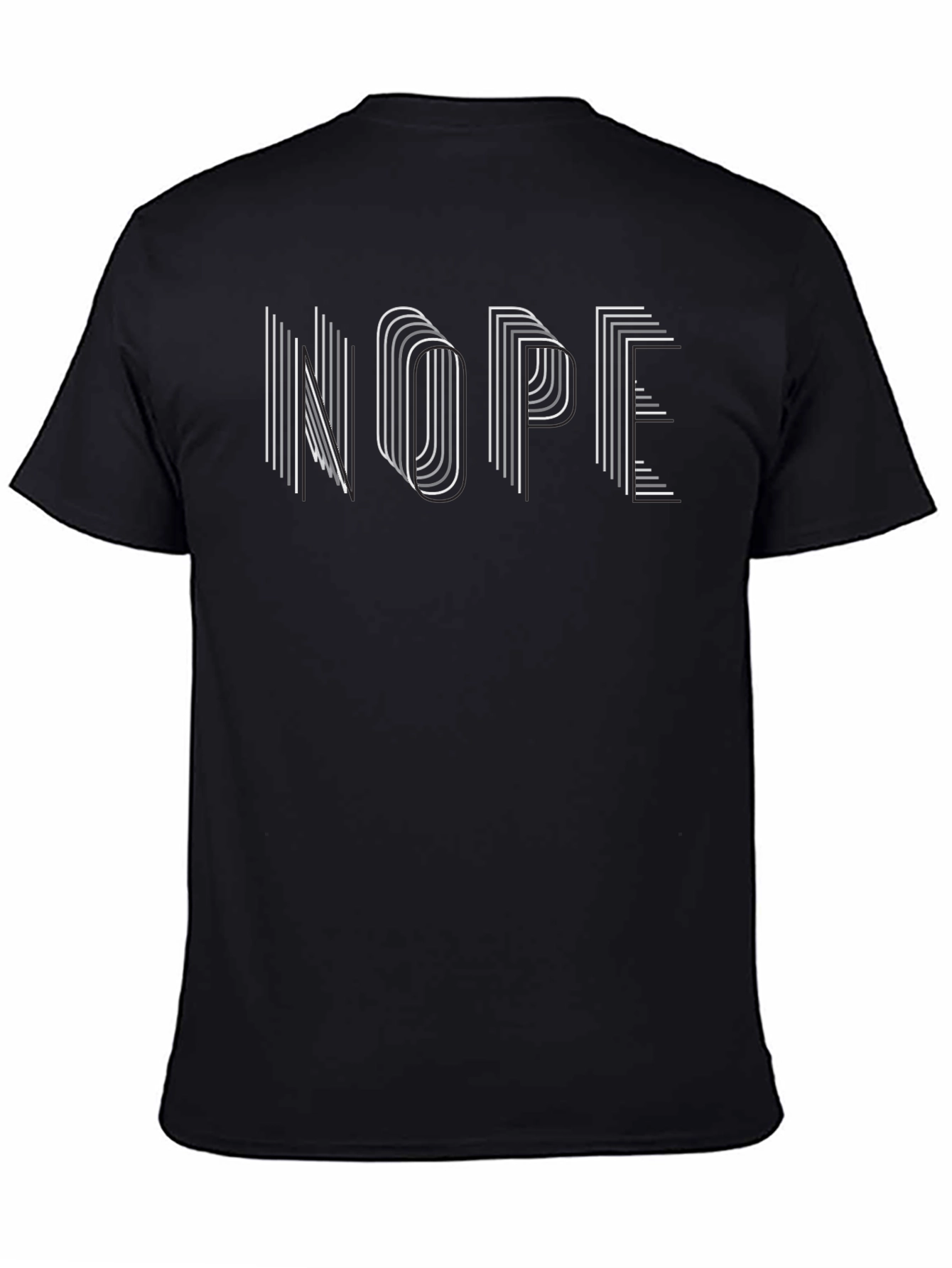 Nope Graphic Tee - Mens Short Sleeve Crew Neck T-Shirt