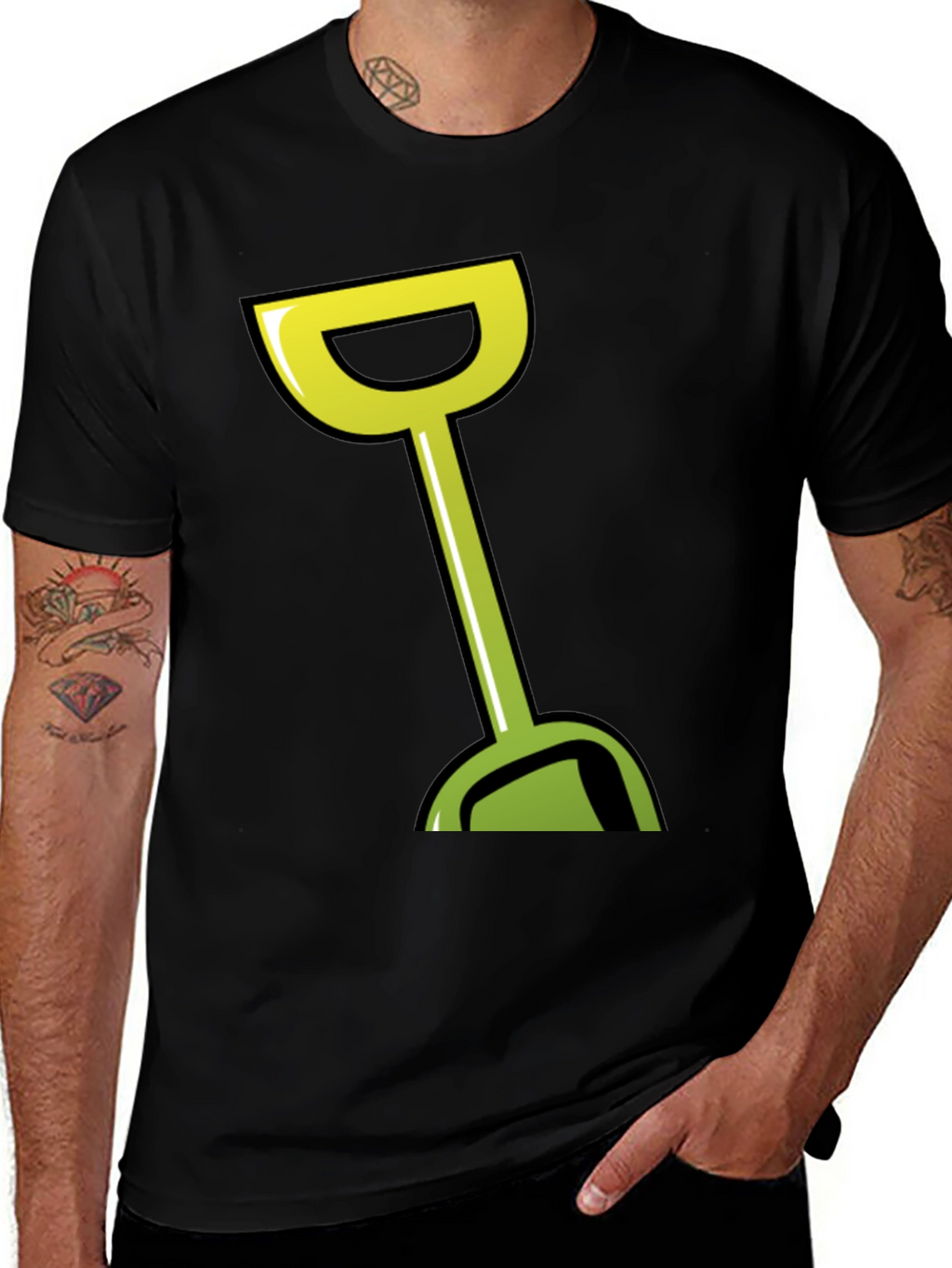 Shovel Graphic Print T-Shirt