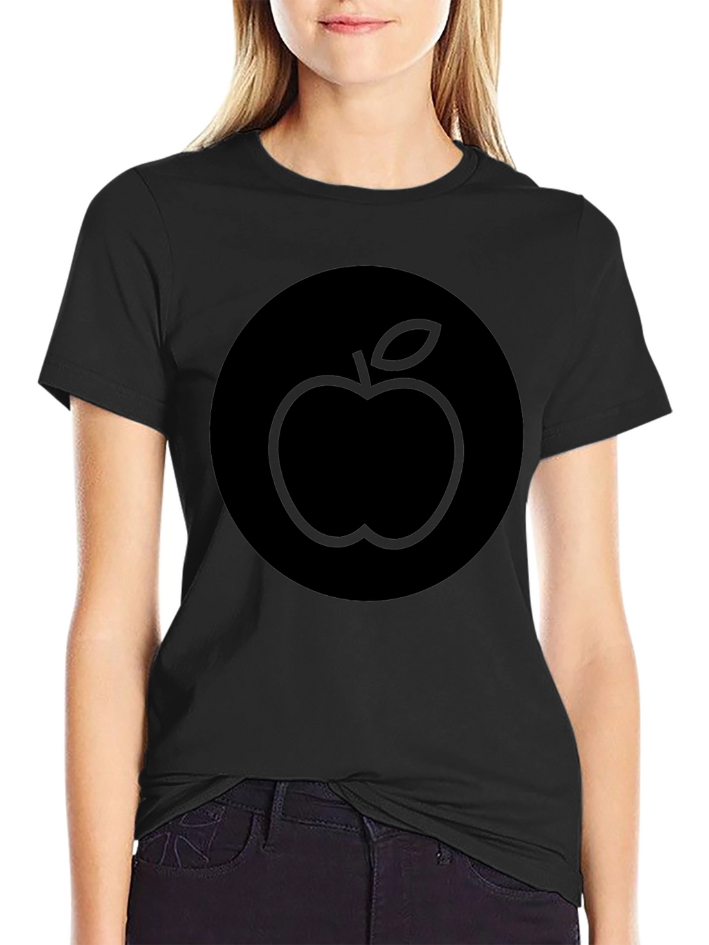 Apple Graphic Black T-Shirt
