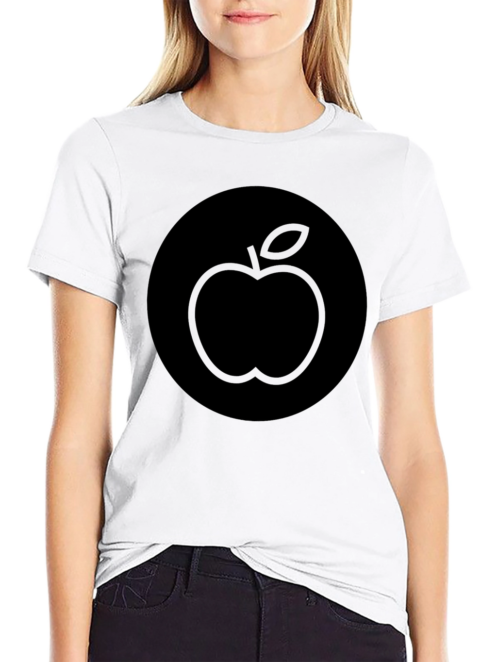 Apple Graphic Black T-Shirt
