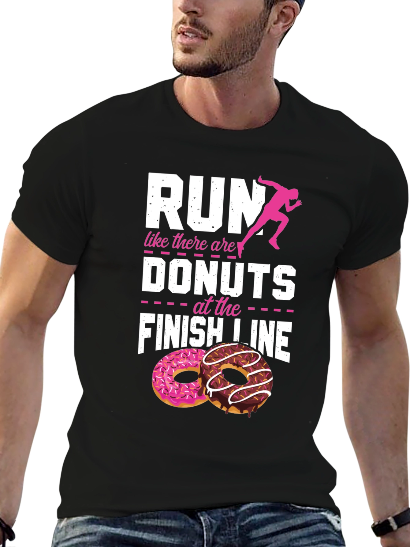 Run for Donuts Graphic T-Shirt