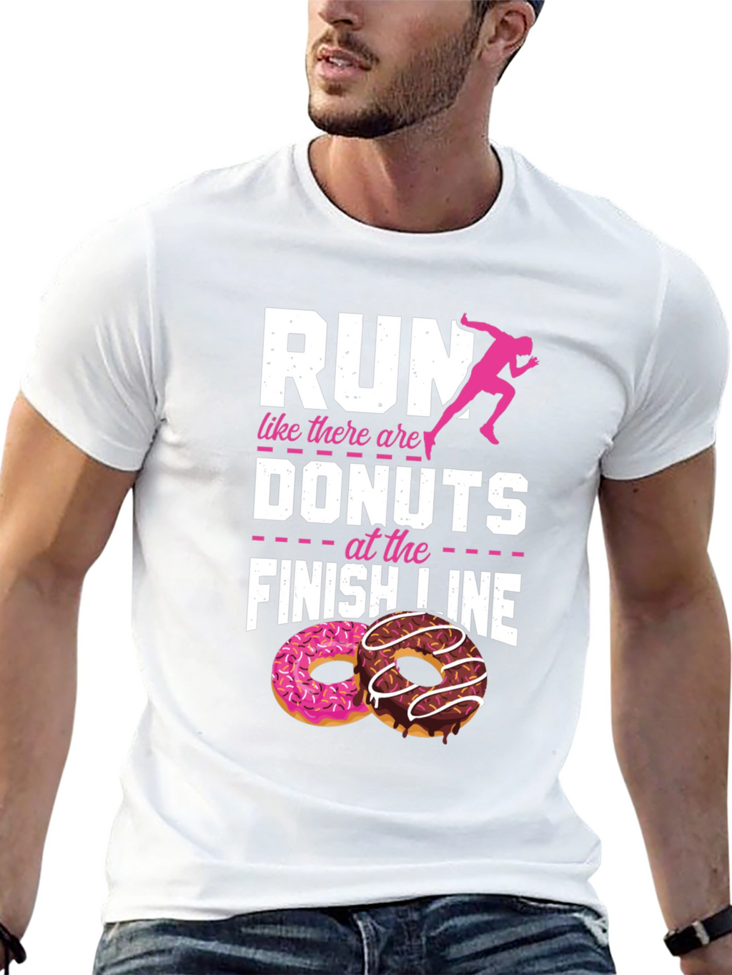 Run for Donuts Graphic T-Shirt