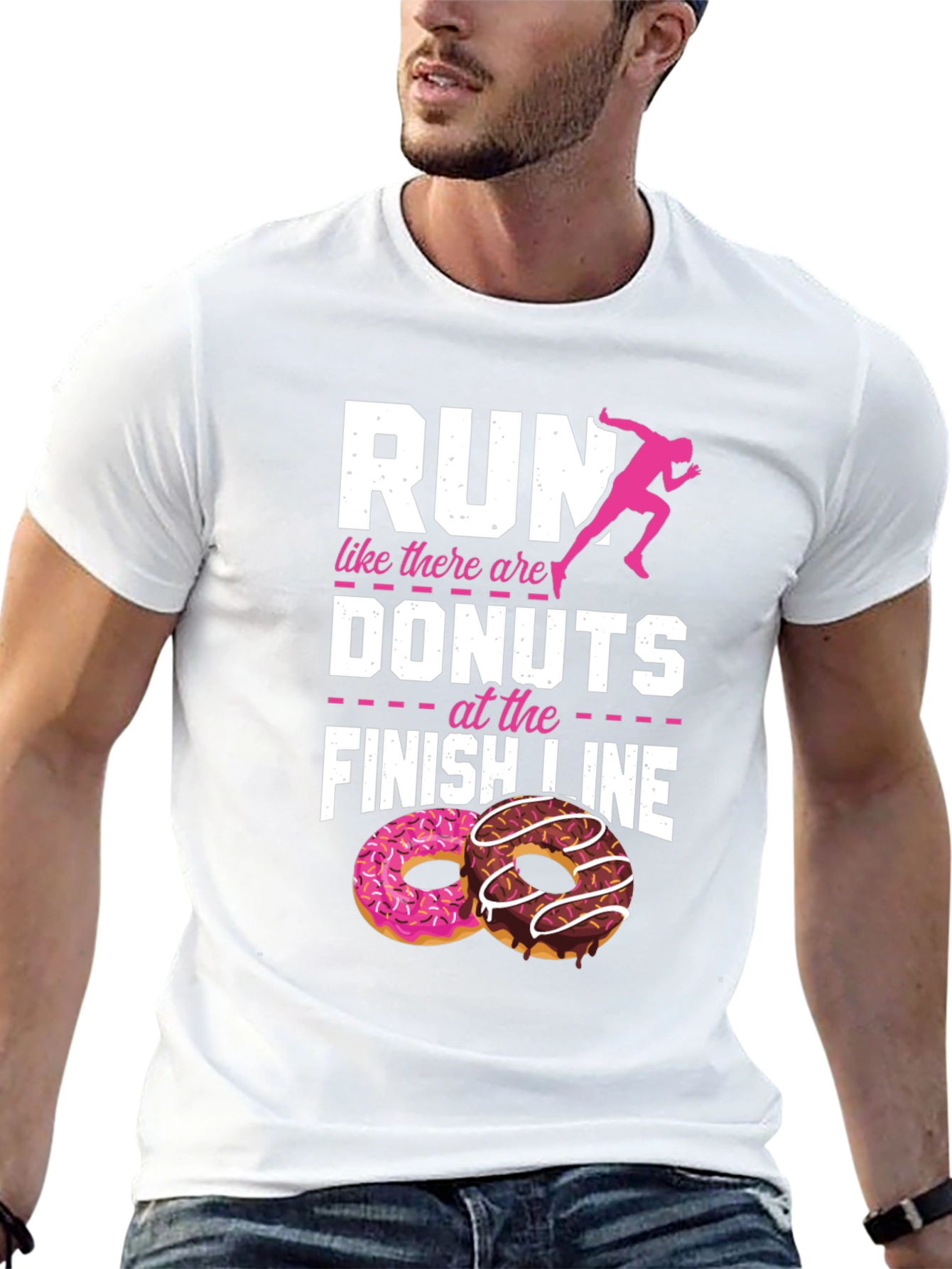 Run for Donuts Graphic T-Shirt