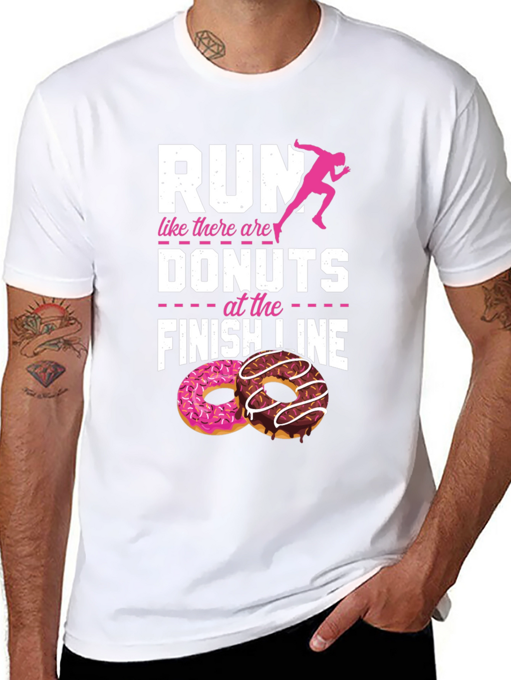 Run for Donuts Graphic T-Shirt