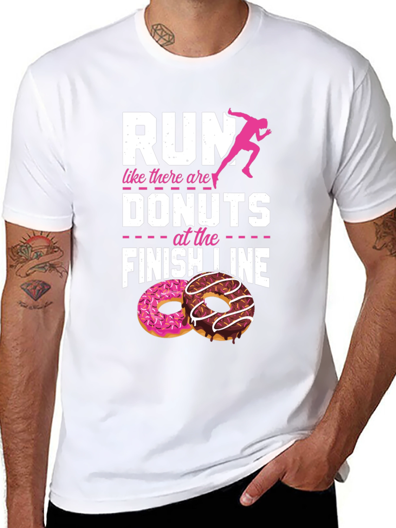 Run for Donuts Graphic T-Shirt